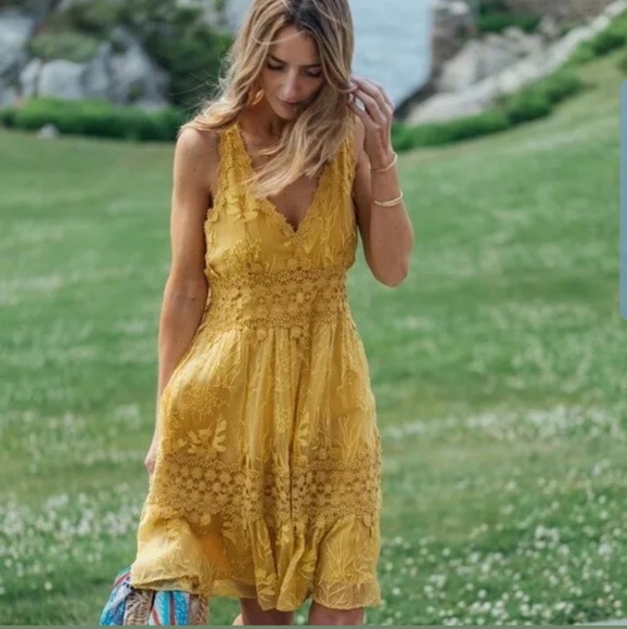 Ranna Gill Veronica Dress Gold - Picture 3 of 4